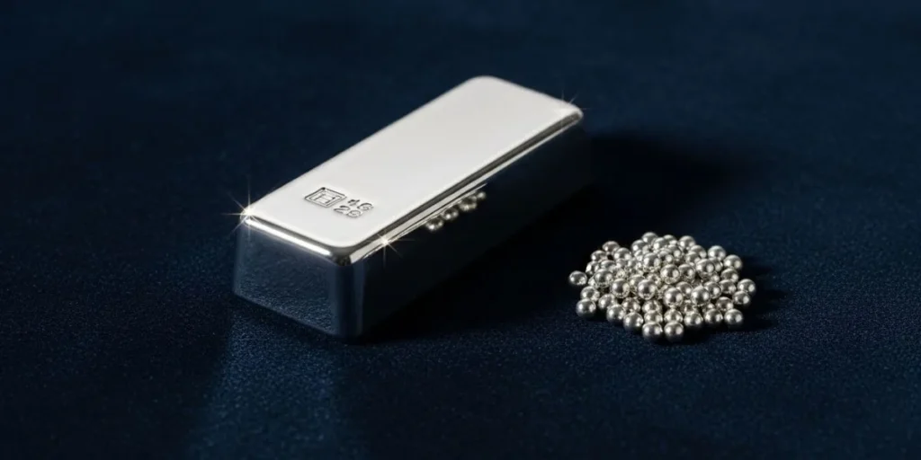 شرایط نگهداری نقره برای شمش و ساچمه.