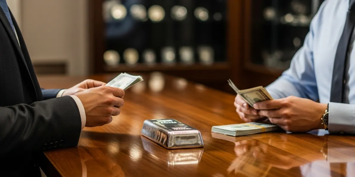 فروش شمش نقره به خریدار معتبر و دریافت پول نقد.