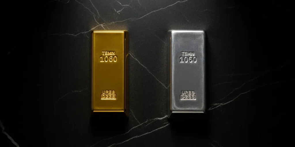 شمش طلا یا نقره در جدول مقایسه؛ شمش نقره بهتره یا طلا برای سرمایه‌گذاری؟