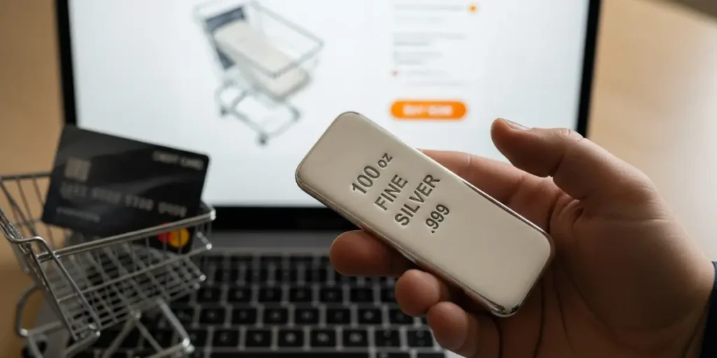 نمایی از بهترین جا برای خرید شمش نقره