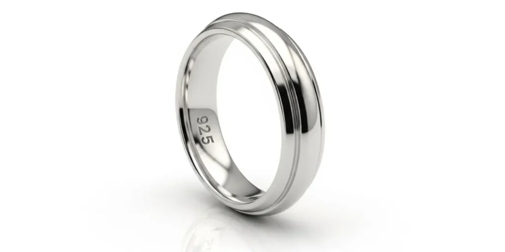 نمایش کد 925 روی انگشتر نقره