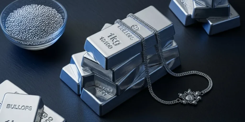 خواص نقره برای مردان و زنان در انواع شمش و گردنبند نقره