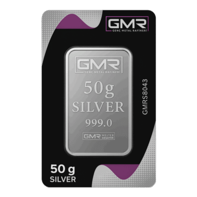 شمش نقره 50 گرمی GMR ترکیه