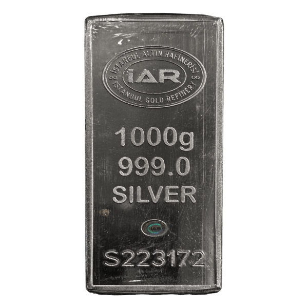 شمش نقره ۱ کیلوگرمی IAR عیار 999