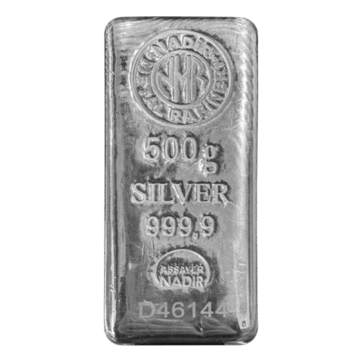 شمش نقره 500 گرمی نادیر ترکیه