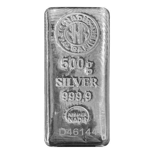 شمش نقره 500 گرمی نادیر ترکیه