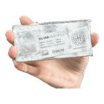 شمش نقره 500 گرمی نادیر همراه با گواهی معتبر اصالت