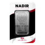 شمش نقره 50 گرمی نادیر