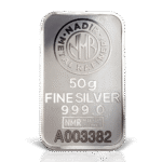 شمش نقره 50 گرمی نادیر عیار 999