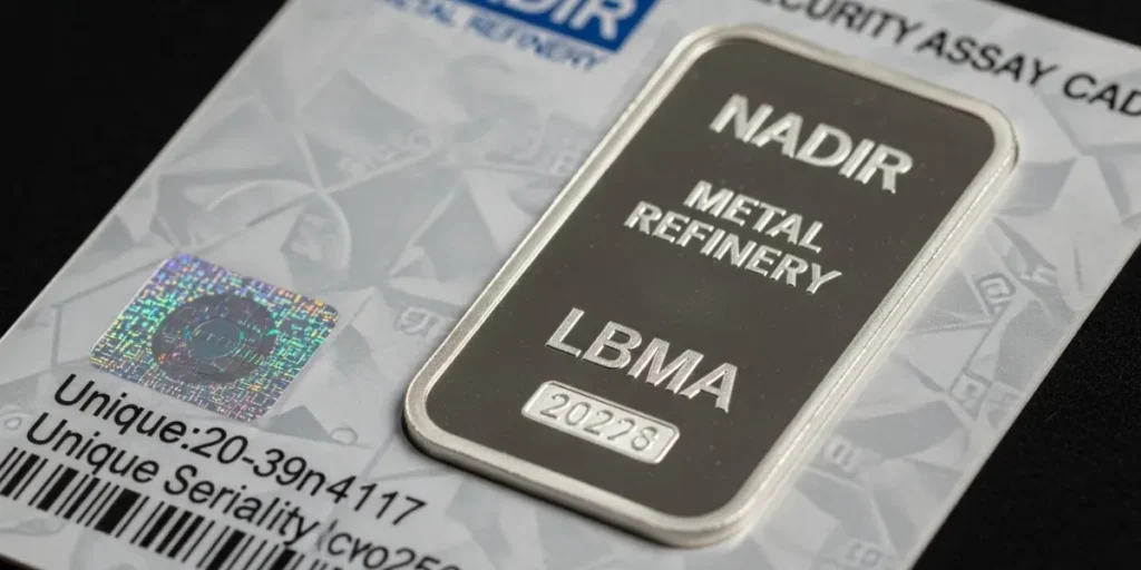 یکی از مزایای شمش نقره خارجی: استعلام اصالت شمش نادیر.