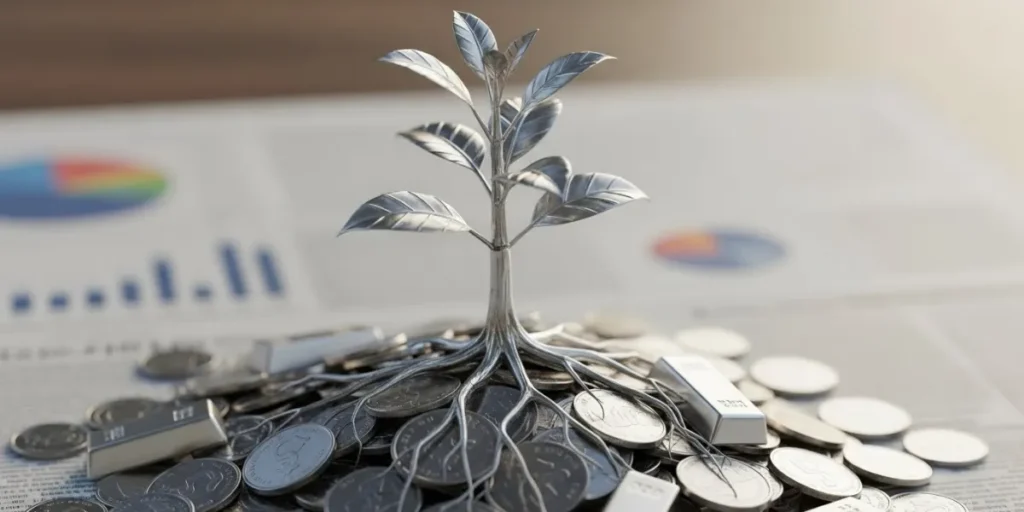 درصد نقره در سبد سرمایه‌گذاری بر اساس مدل درصدی سرمایه‌گذاری روی نقره