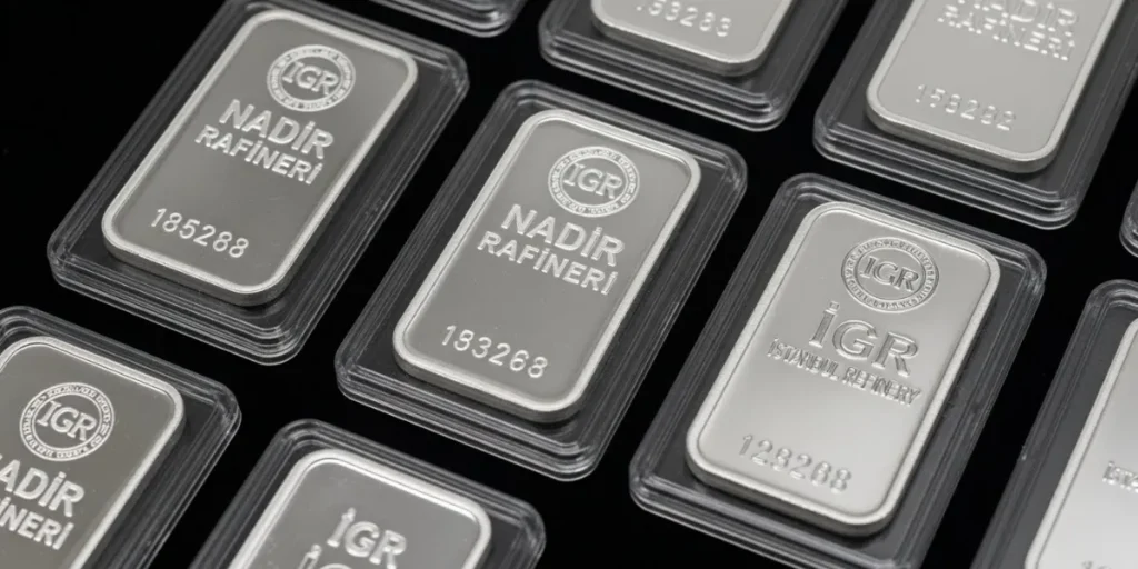 مفهموم اسپرد انواع برند شمش نقره مثل نادیر و IGR ترکیه.