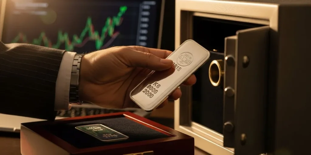 سرمایه‌گذاری بلندمدت روی شمش نقره برای جبران هزینه اسپرد خرید.